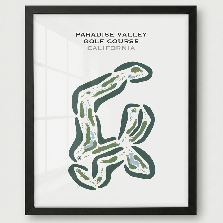 Paradise Valley Golf Course, California - Printed Golf Courses