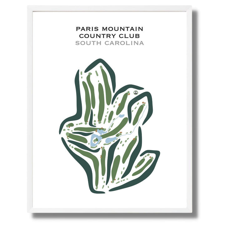 Paris Mountain Country Club, South Carolina - Printed Golf Courses