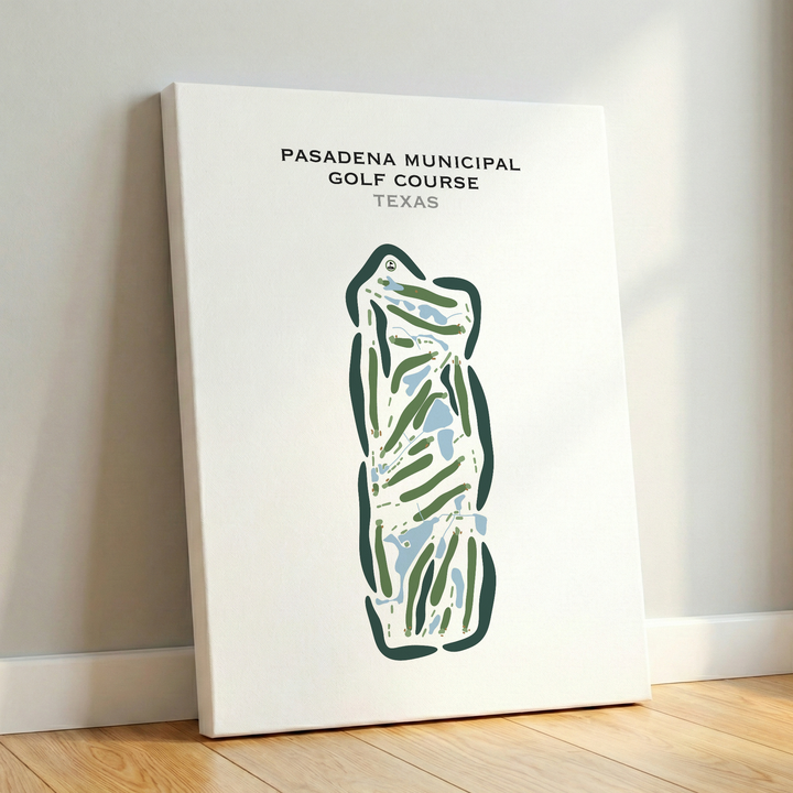 Pasadena Municipal Golf Course, Texas - Printed Golf Courses
