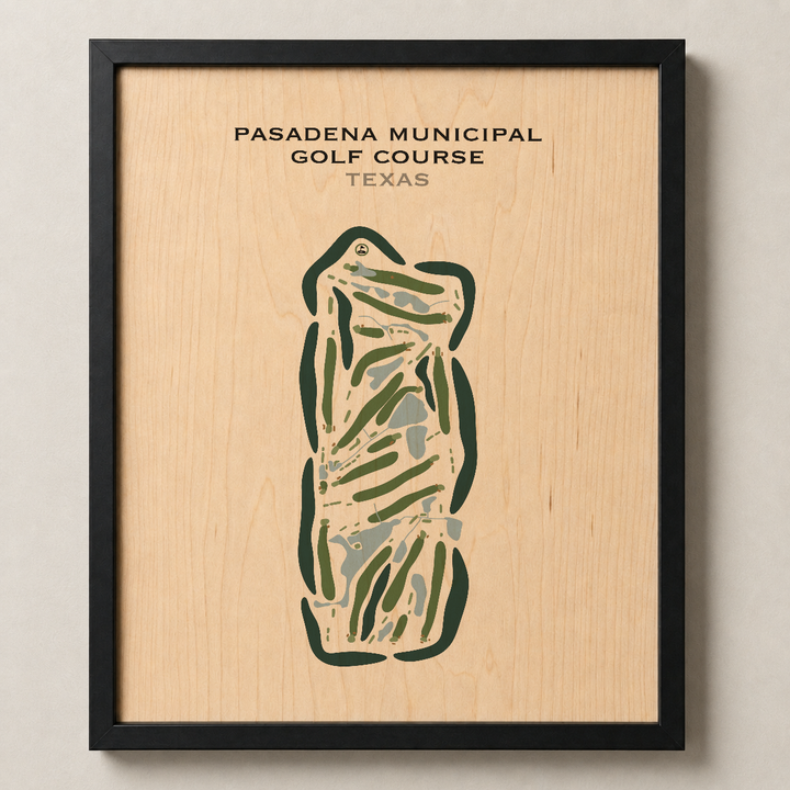 Pasadena Municipal Golf Course, Texas - Printed Golf Courses