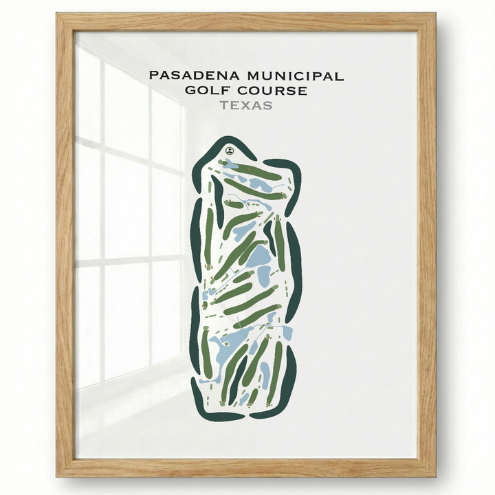 Pasadena Municipal Golf Course, Texas - Printed Golf Courses