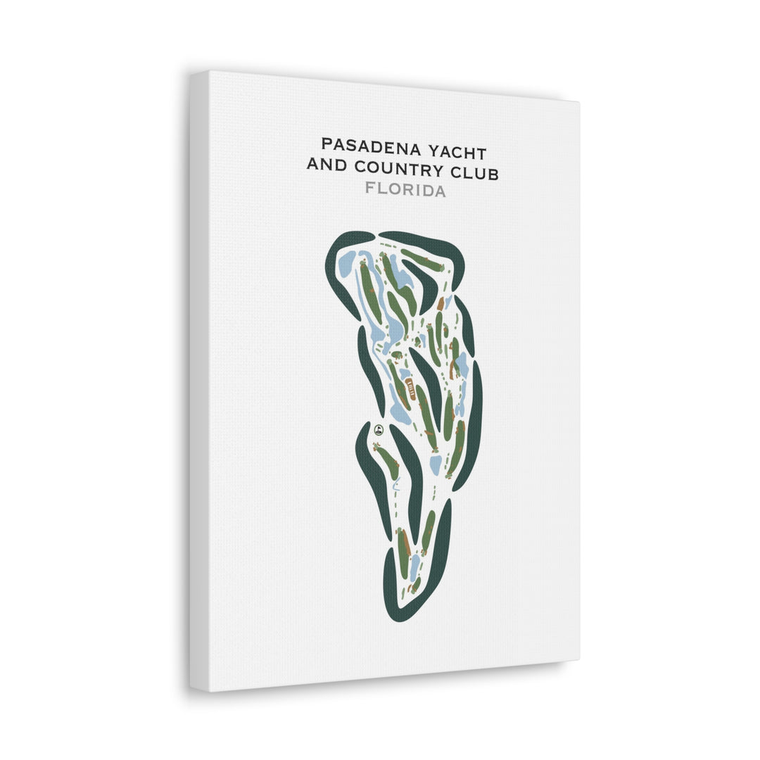Pasadena Yacht & Country Club, Florida - Printed Golf Courses