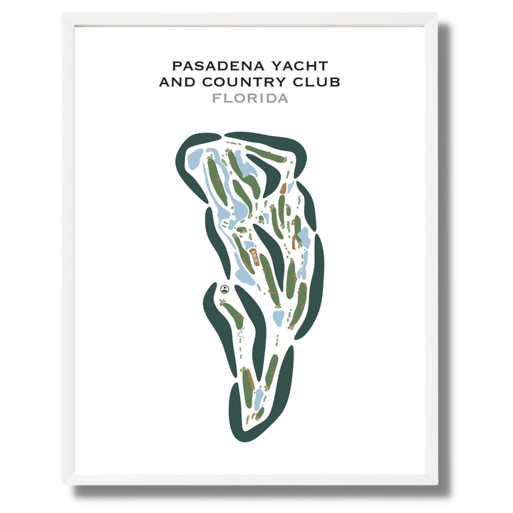 Pasadena Yacht & Country Club, Florida - Printed Golf Courses