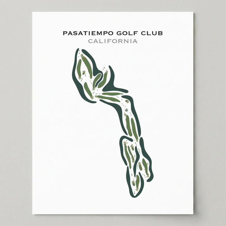 Pasatiempo Golf Club, Santa Cruz California - Printed Golf Courses