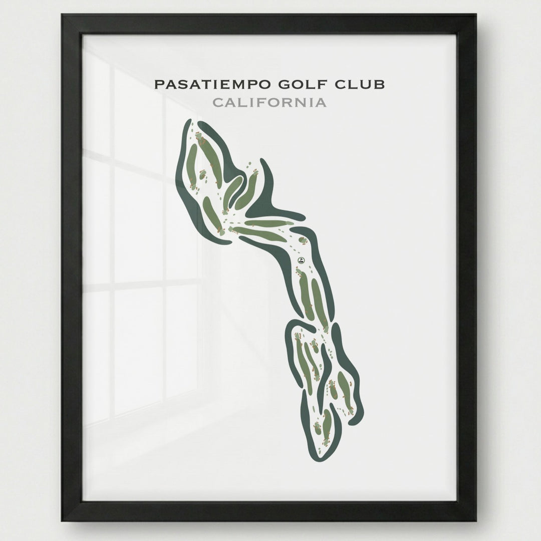 Pasatiempo Golf Club, Santa Cruz California - Printed Golf Courses