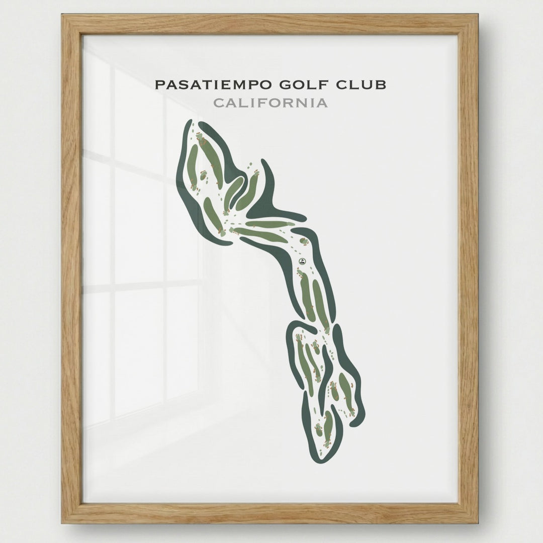 Pasatiempo Golf Club, Santa Cruz California - Printed Golf Courses