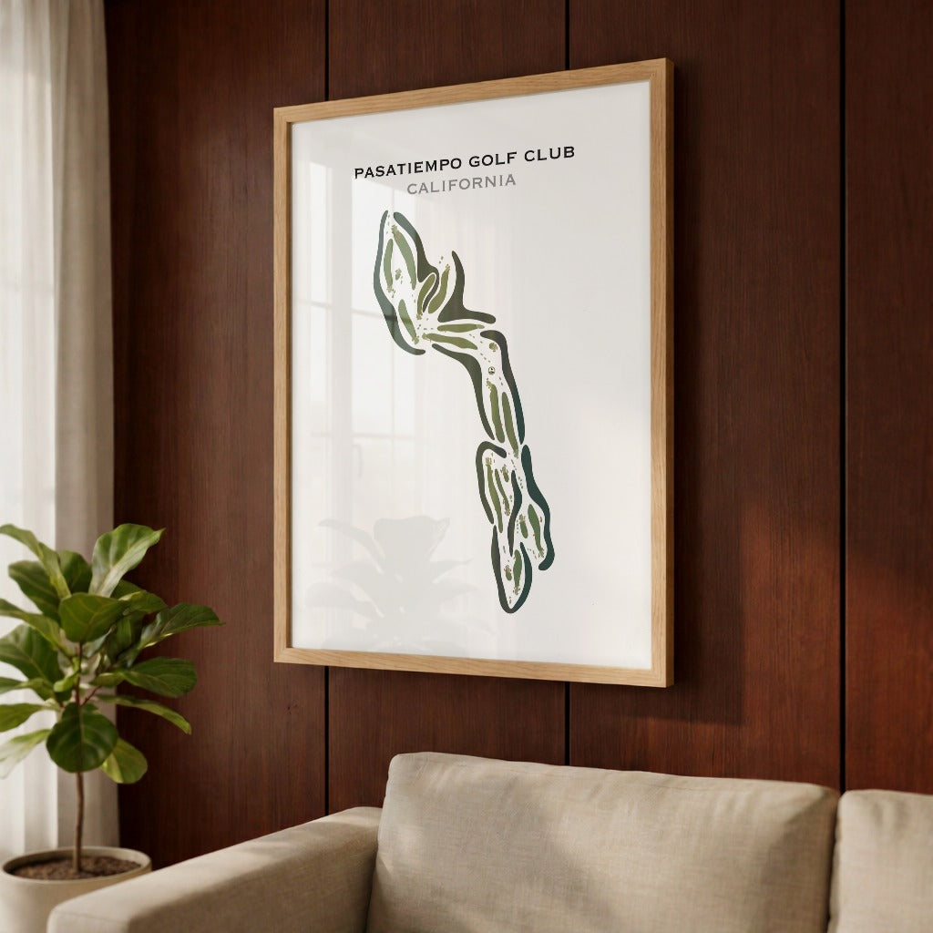 Pasatiempo Golf Club, Santa Cruz California - Printed Golf Courses
