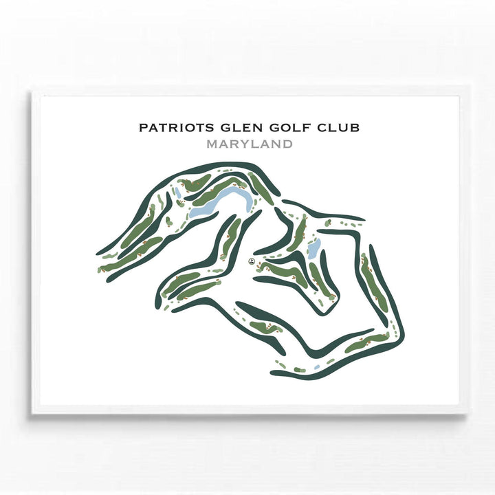 Patriots Glen Golf Club, Maryland - Printed Golf Courses - Golf Course Prints