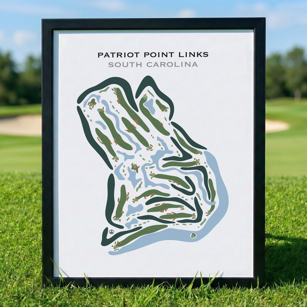 Patriots Point Links, South Carolina - Printed Golf Courses