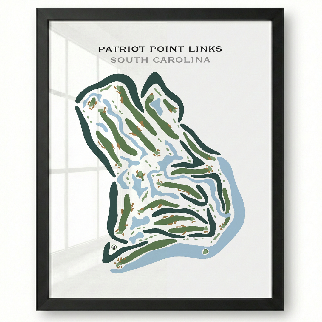 Patriots Point Links, South Carolina - Printed Golf Courses
