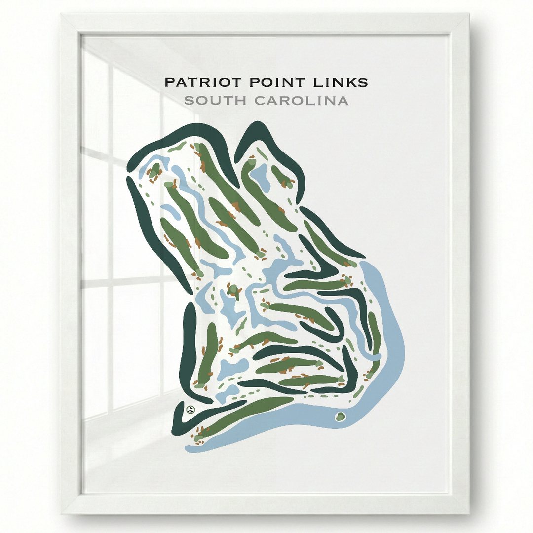 Patriots Point Links, South Carolina - Printed Golf Courses