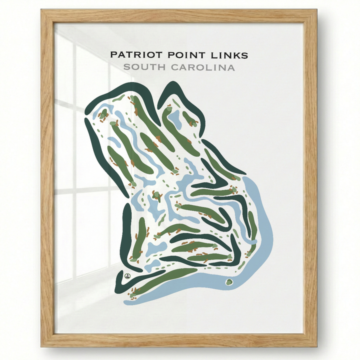 Patriots Point Links, South Carolina - Printed Golf Courses