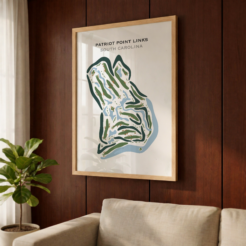 Patriots Point Links, South Carolina - Printed Golf Courses