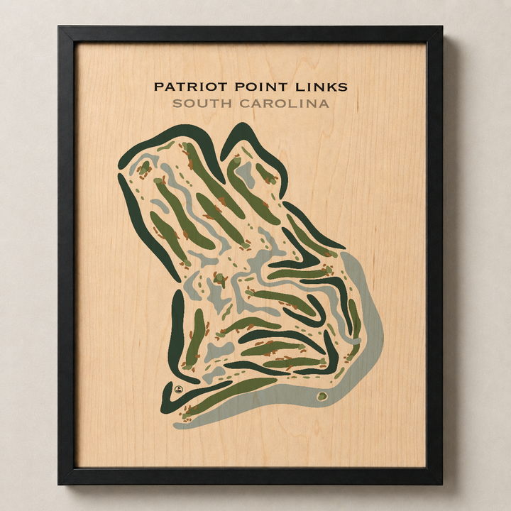 Patriots Point Links, South Carolina - Printed Golf Courses