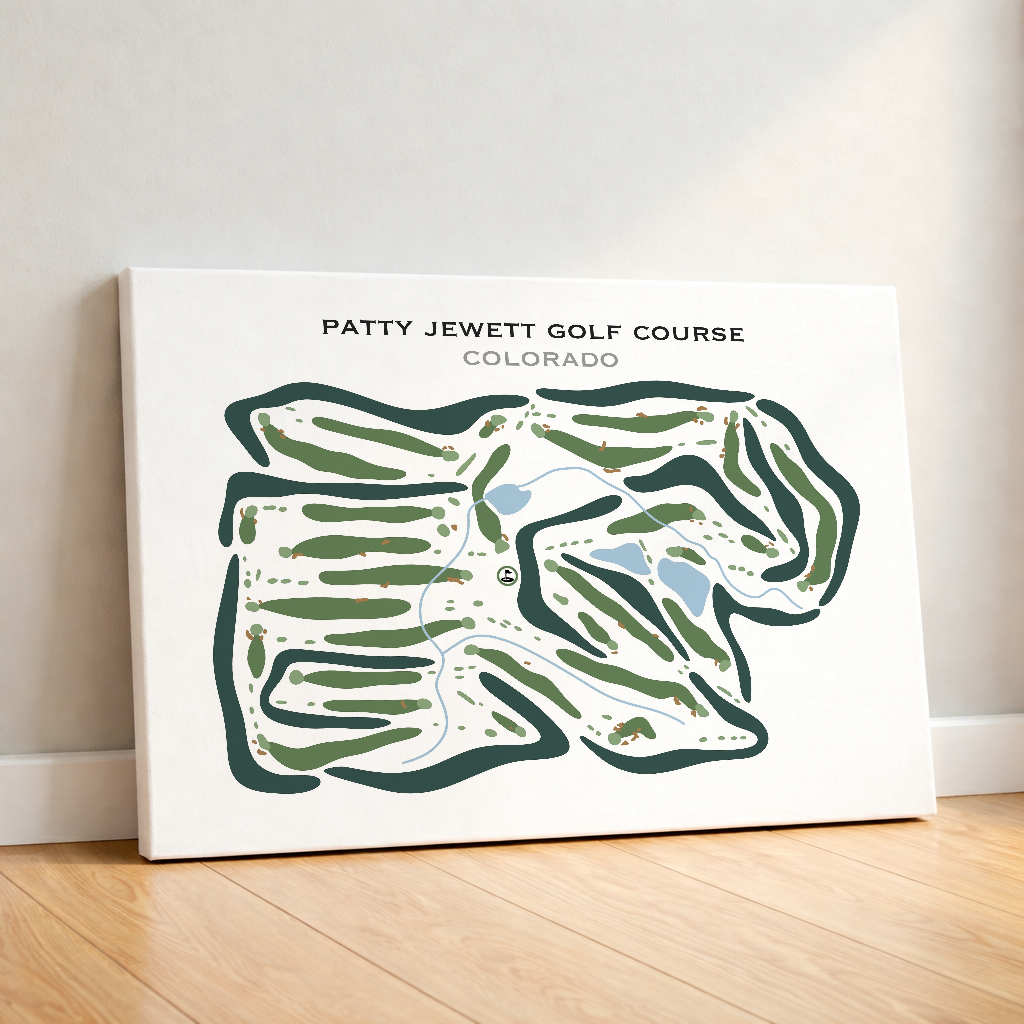 Patty Jewett Golf Course, Colorado - Printed Golf Courses