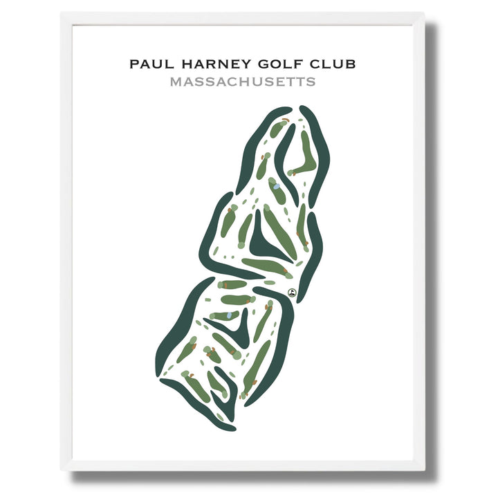 Paul Harney Golf Course, Massachusetts - Printed Golf Courses