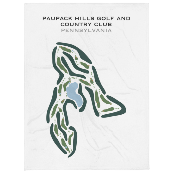 Paupack Hills Golf & Country Club, Pennsylvania - Printed Golf Courses