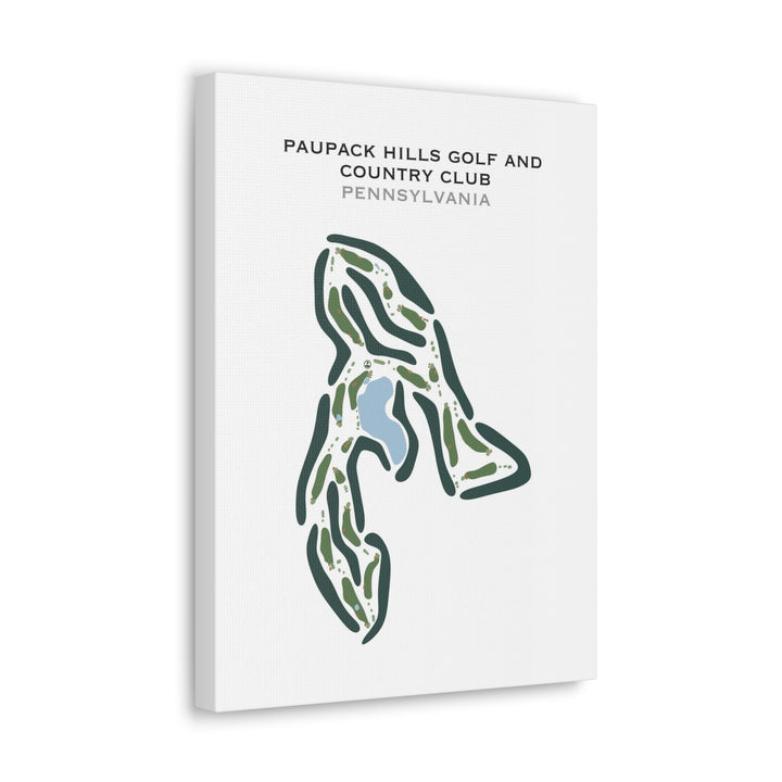 Paupack Hills Golf & Country Club, Pennsylvania - Printed Golf Courses