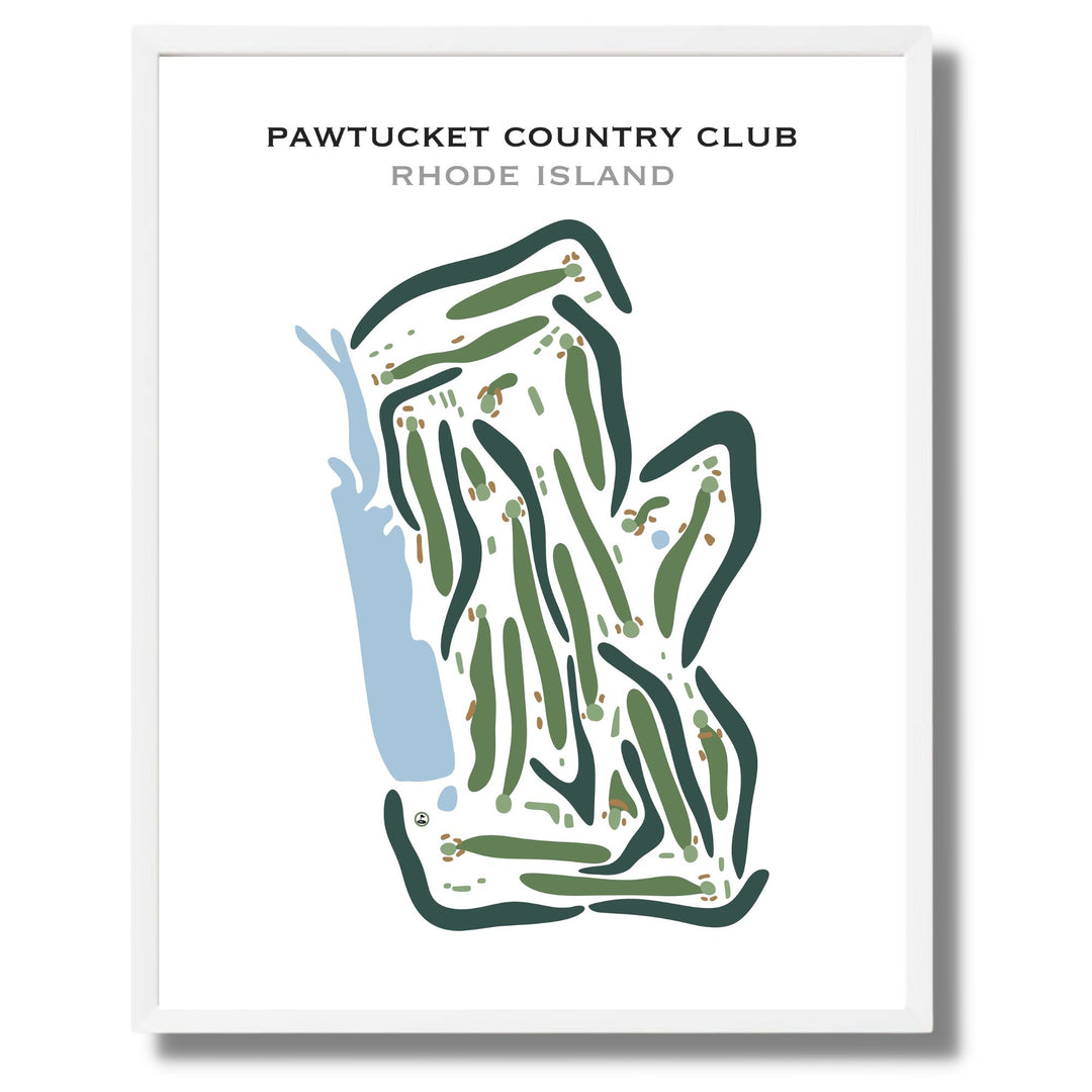 Pawtucket Country Club, Rhode Island - Printed Golf Courses