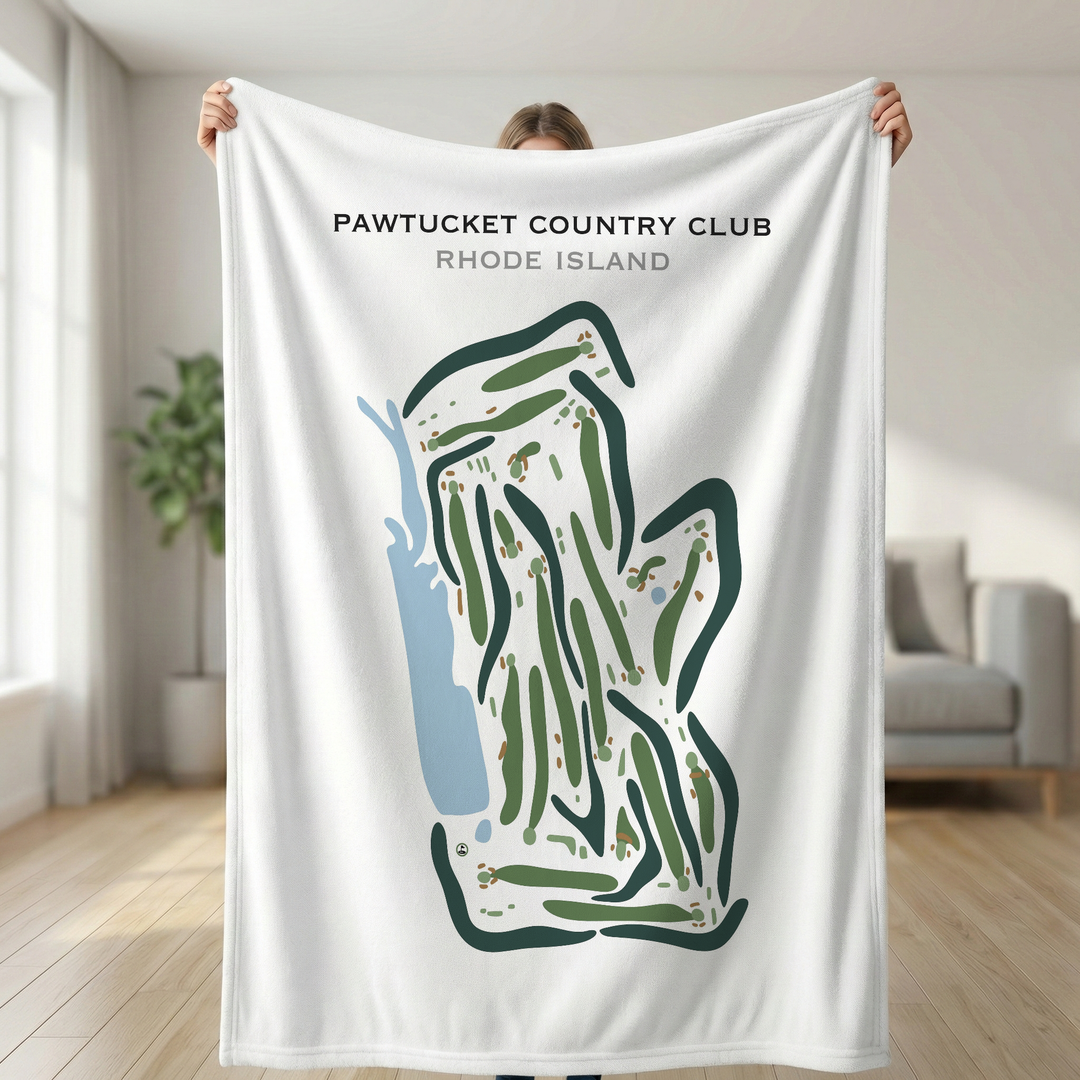 Pawtucket Country Club, Rhode Island - Printed Golf Courses