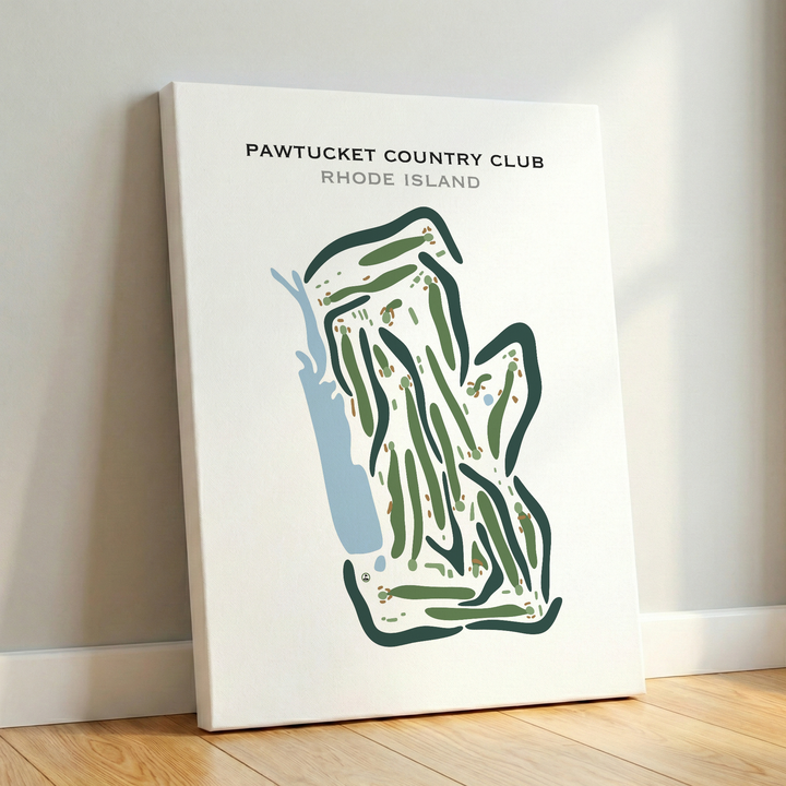Pawtucket Country Club, Rhode Island - Printed Golf Courses