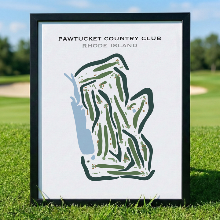 Pawtucket Country Club, Rhode Island - Printed Golf Courses