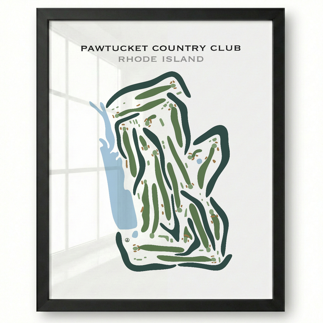 Pawtucket Country Club, Rhode Island - Printed Golf Courses