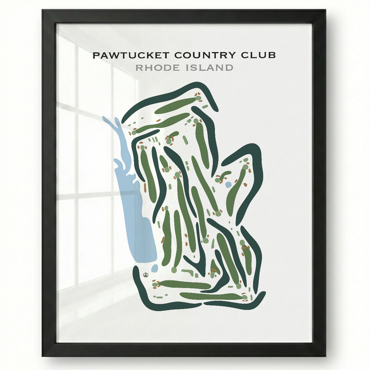 Pawtucket Country Club, Rhode Island - Printed Golf Courses