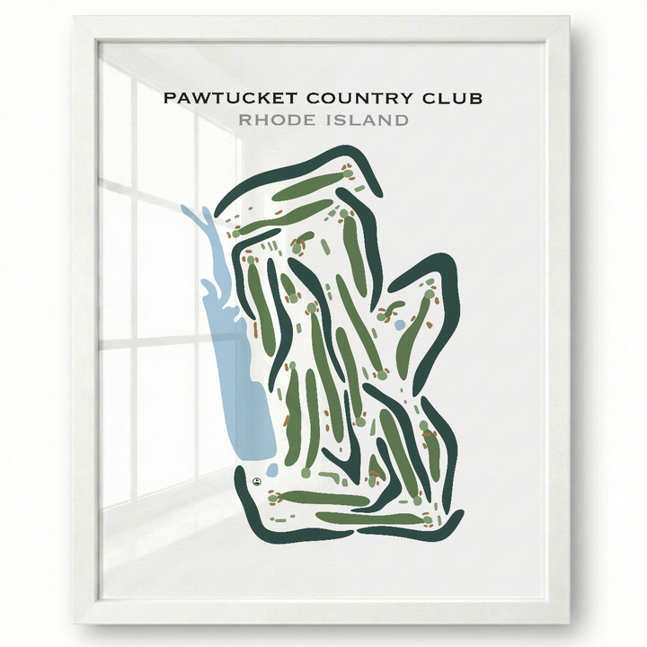 Pawtucket Country Club, Rhode Island - Printed Golf Courses