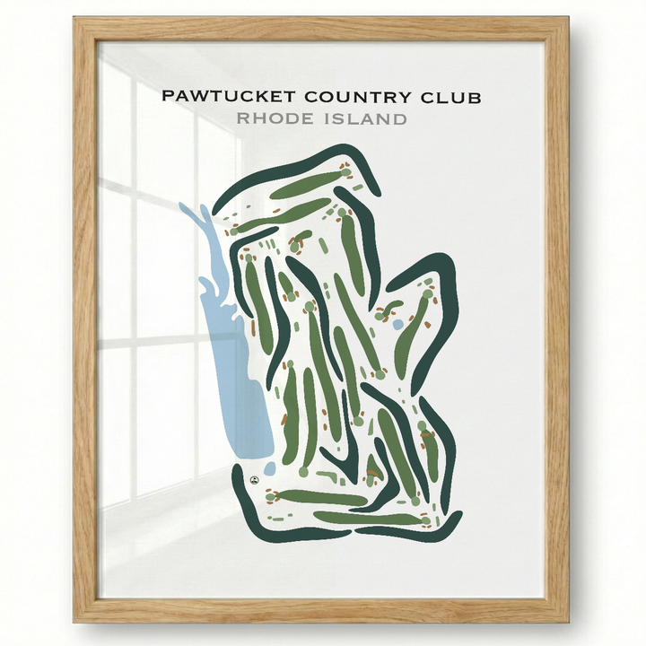 Pawtucket Country Club, Rhode Island - Printed Golf Courses