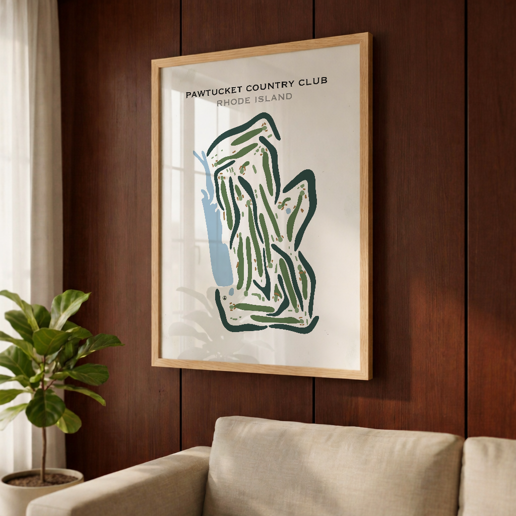 Pawtucket Country Club, Rhode Island - Printed Golf Courses