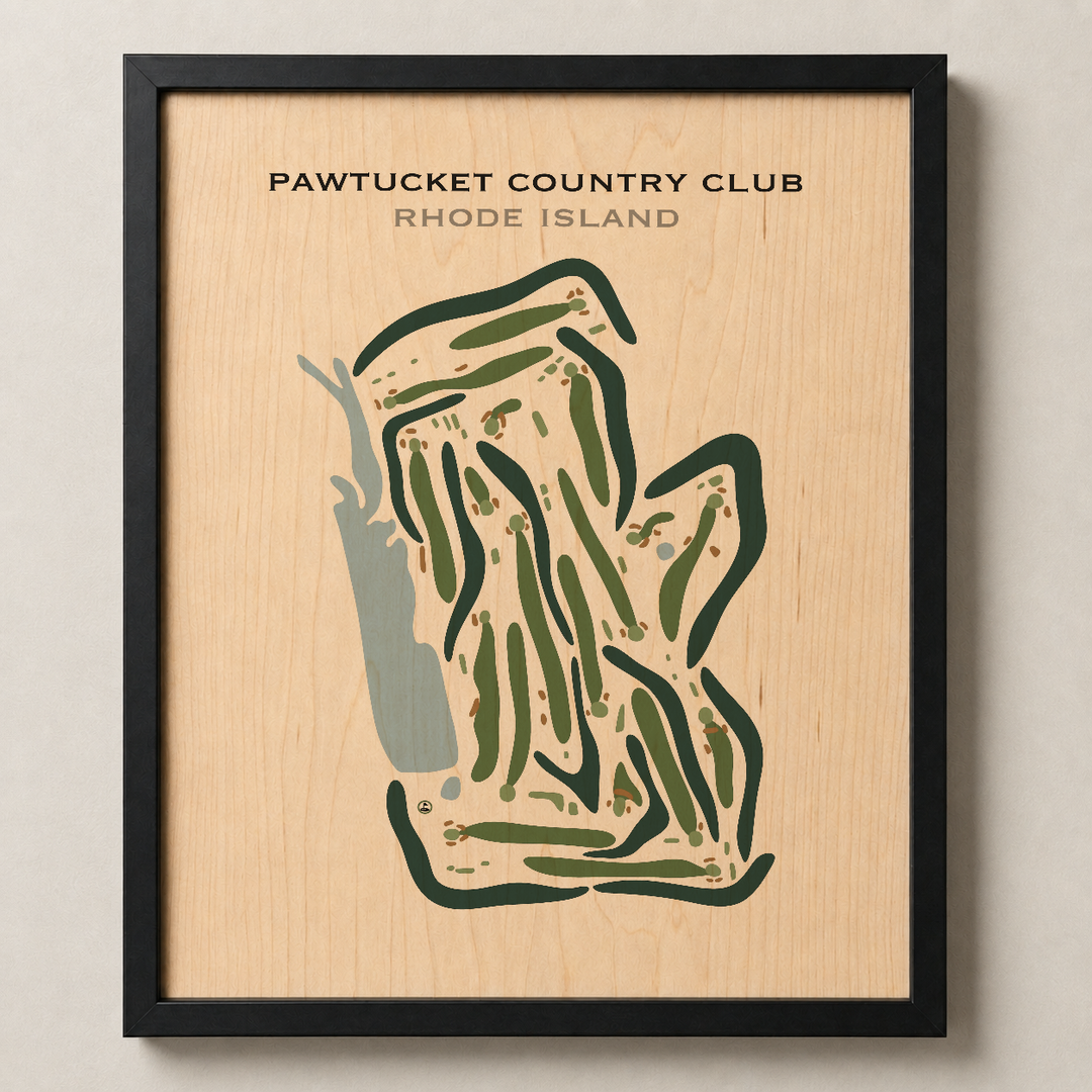 Pawtucket Country Club, Rhode Island - Printed Golf Courses