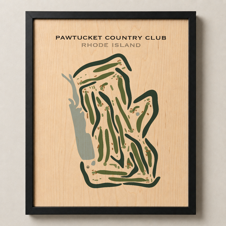 Pawtucket Country Club, Rhode Island - Printed Golf Courses