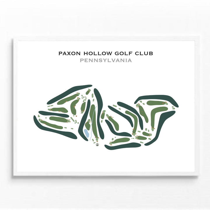 Paxon Hollow Golf Club, Pennsylvania - Printed Golf Courses