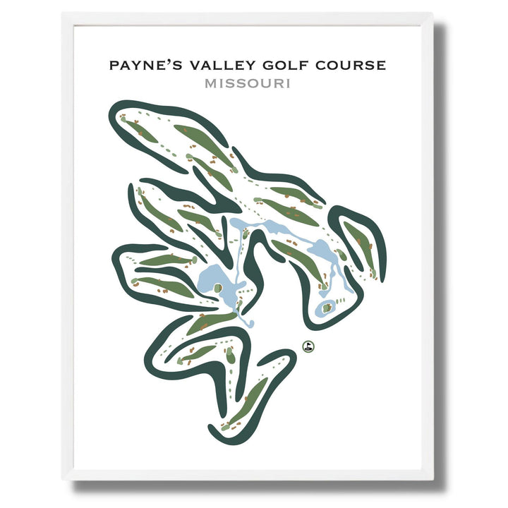 Payne's Valley Golf Course, Missouri - Printed Golf Courses - Golf Course Prints