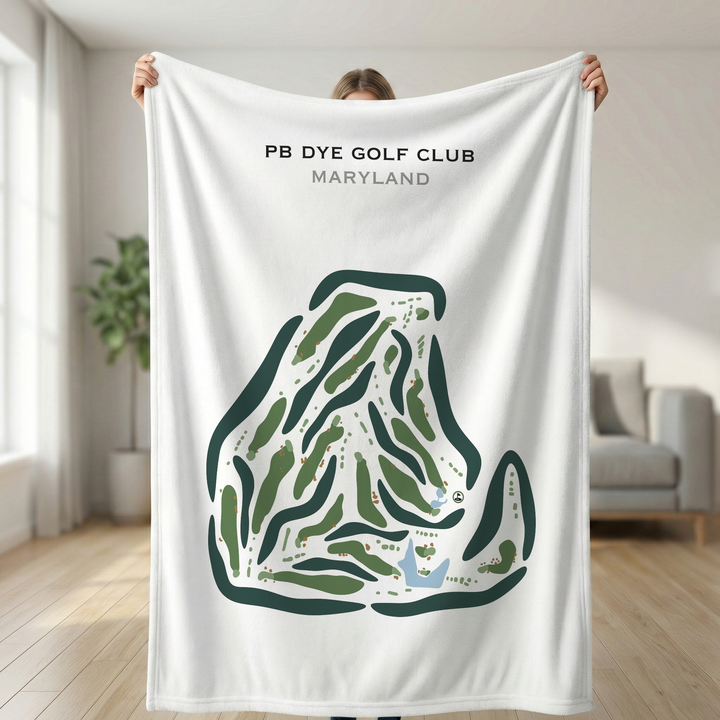 PB Dye Golf Club, Maryland - Printed Golf Courses