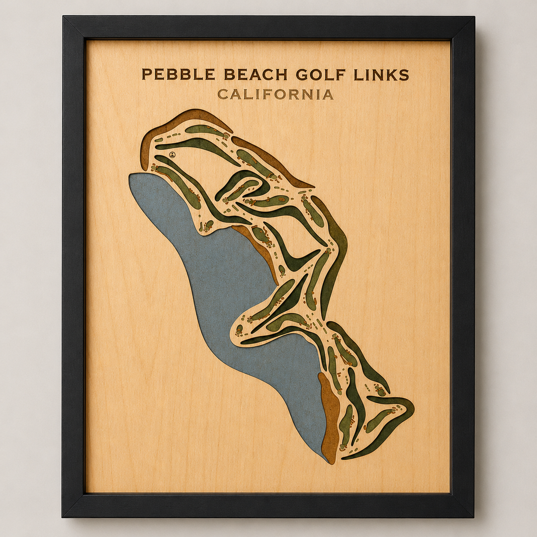 Pebble Beach Golf Links, California - Printed Golf Courses