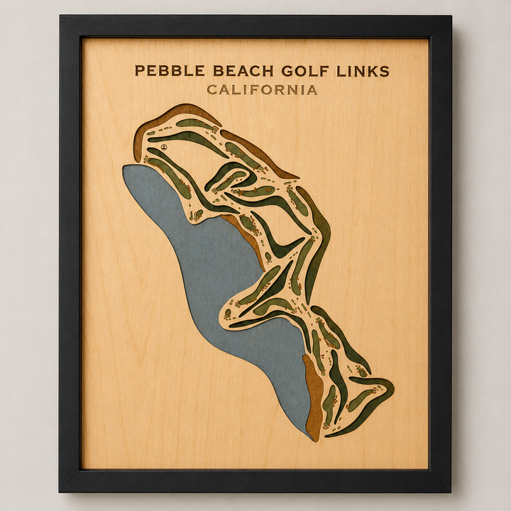 Pebble Beach Golf Links, California - Printed Golf Courses