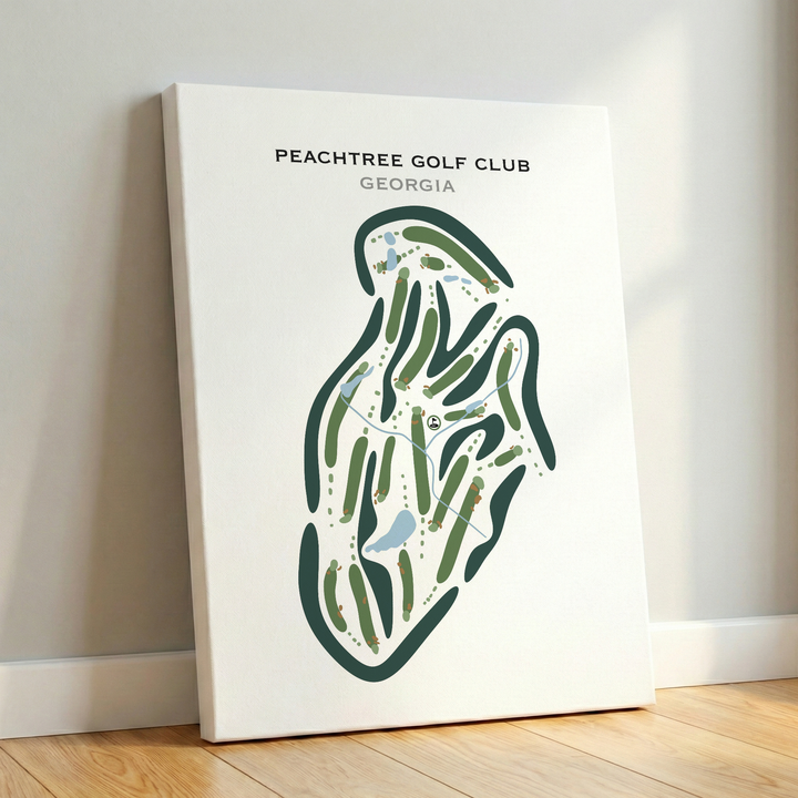 Peachtree Golf Club, Georgia - Printed Golf Courses