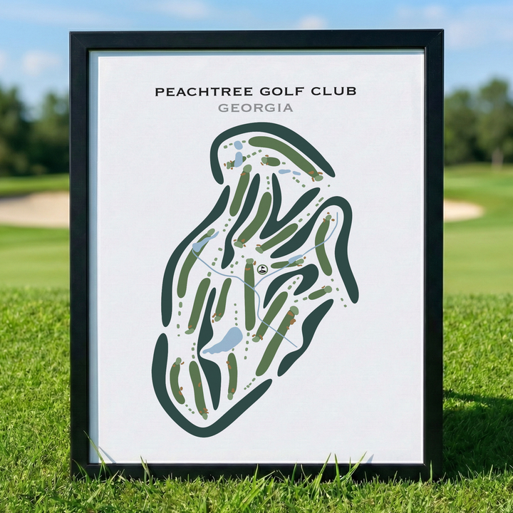 Peachtree Golf Club, Georgia - Printed Golf Courses