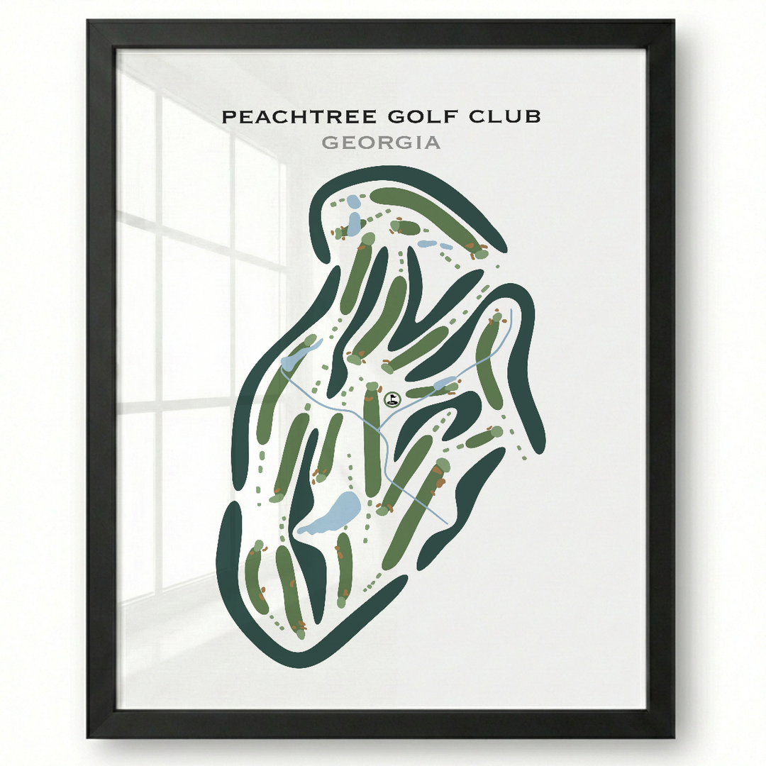 Peachtree Golf Club, Georgia - Printed Golf Courses