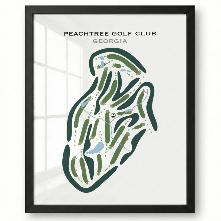 Peachtree Golf Club, Georgia - Printed Golf Courses