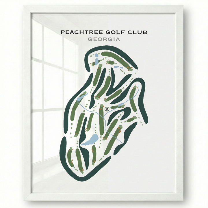 Peachtree Golf Club, Georgia - Printed Golf Courses