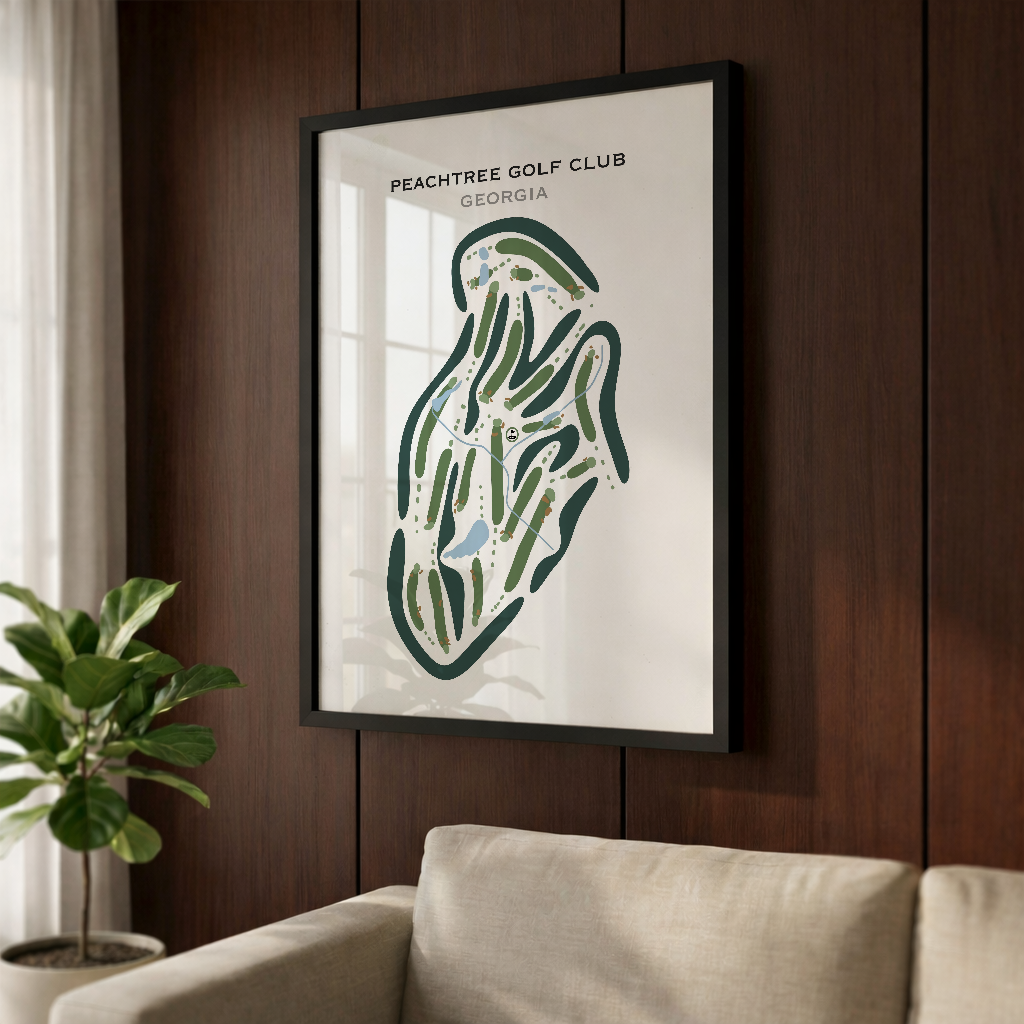 Peachtree Golf Club, Georgia - Printed Golf Courses
