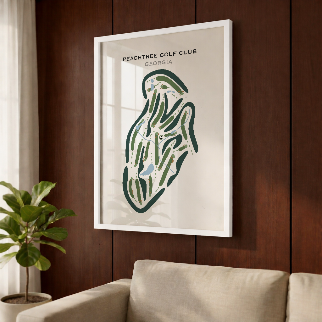 Peachtree Golf Club, Georgia - Printed Golf Courses
