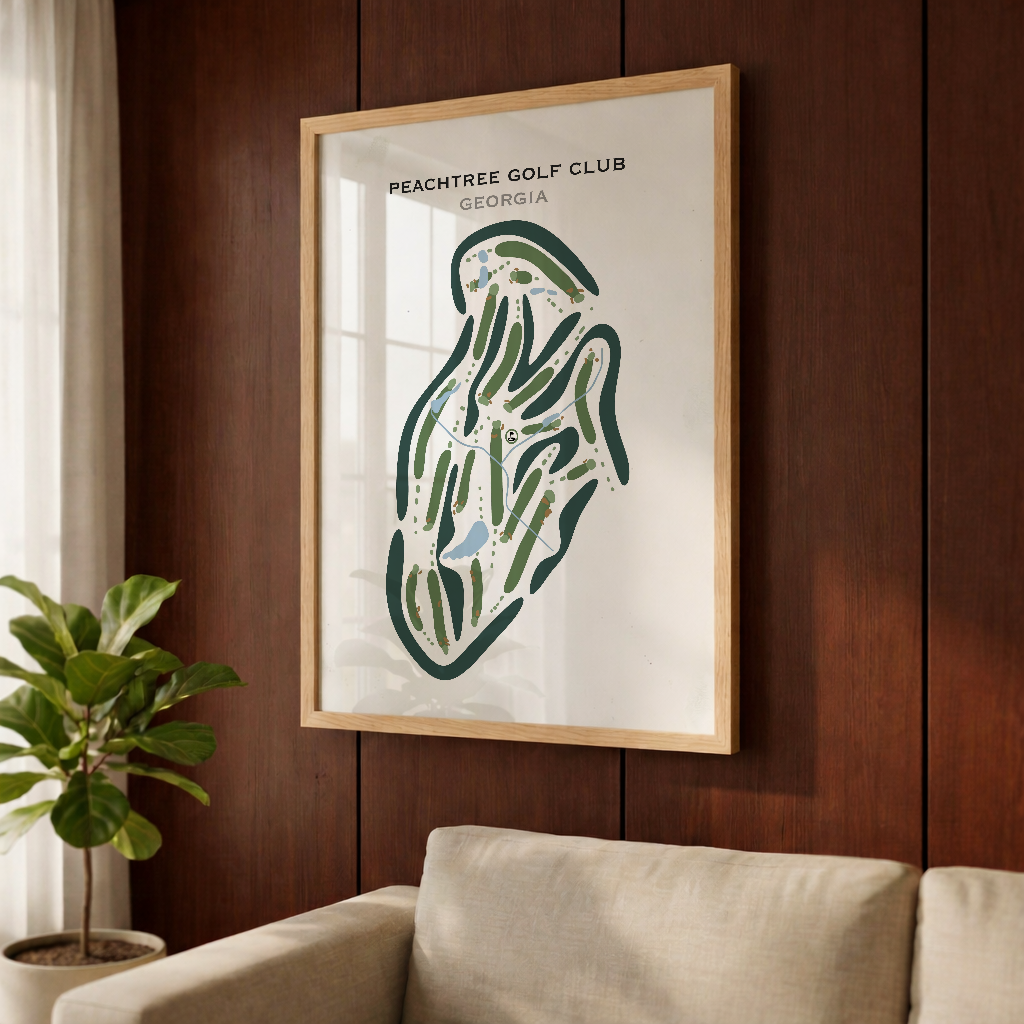 Peachtree Golf Club, Georgia - Printed Golf Courses