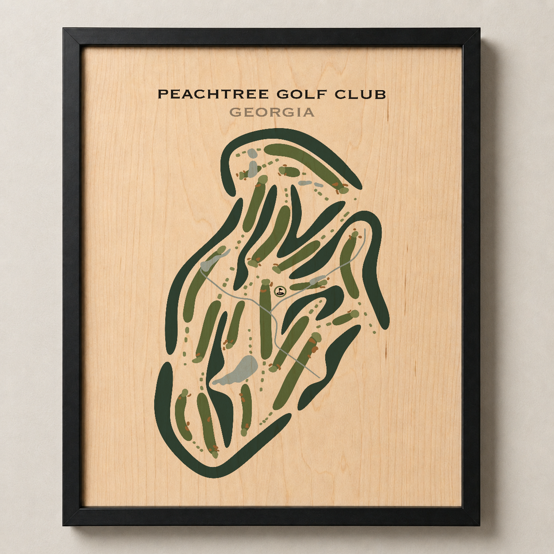 Peachtree Golf Club, Georgia - Printed Golf Courses