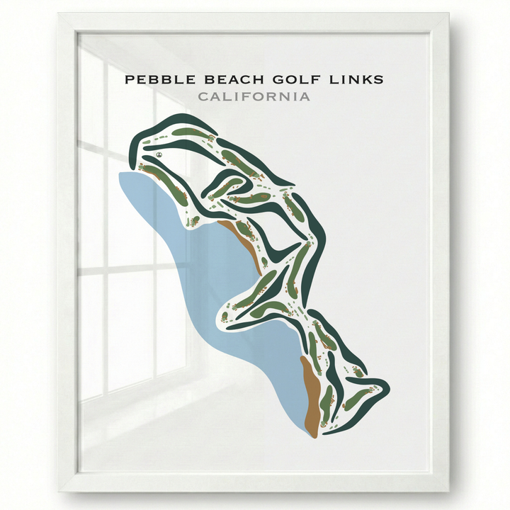 Pebble Beach Golf Links, California - Printed Golf Courses