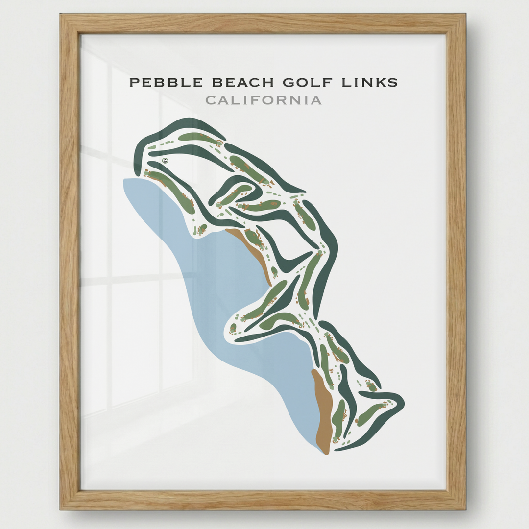 Pebble Beach Golf Links, California - Printed Golf Courses