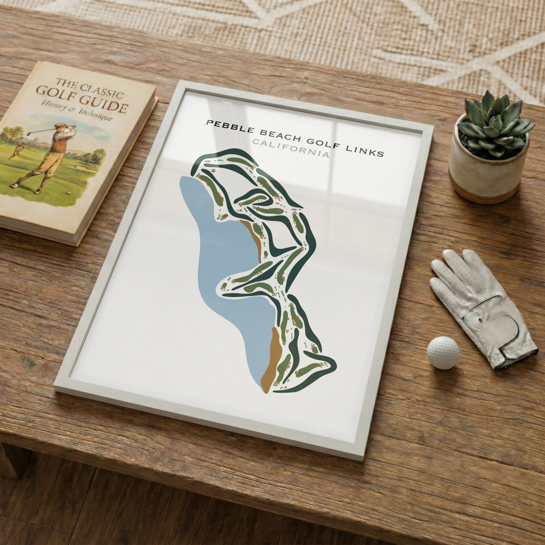 Pebble Beach Golf Links, California - Printed Golf Courses